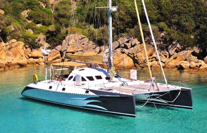catamaran yacht in Corsica