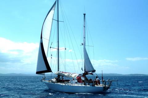 Navigation sur voilier en Corse