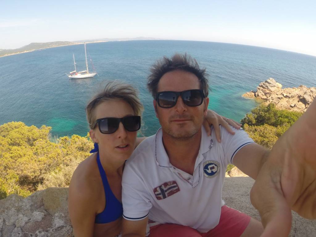 Selfie pendant randonnée en Corse