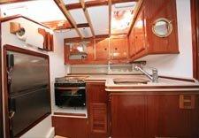 sailing cruise cabin kitchen